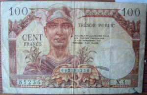 100 francs Trésor Public type 1955