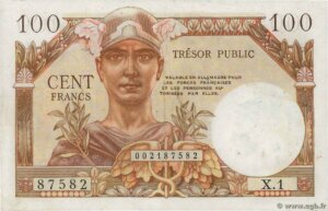 100 francs Trésor Public type 1955