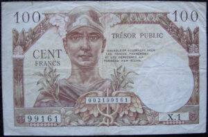 100 francs Trésor Public type 1955