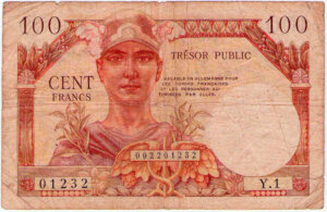 100 francs Trésor Public type 1955