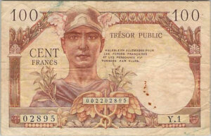 100 francs Trésor Public type 1955