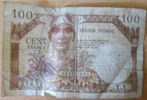 100 francs Trésor Public type 1955