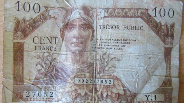 100 francs Trésor Public type 1955