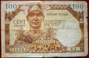 100 francs Trésor Public type 1955