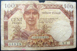 100 francs Trésor Public type 1955