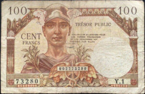 100 francs Trésor Public type 1955