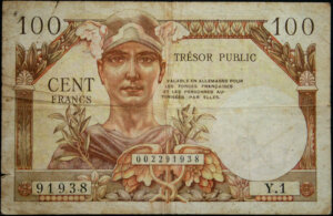 100 francs Trésor Public type 1955