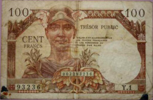 100 francs Trésor Public type 1955