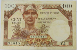 100 francs Trésor Public type 1955