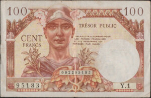 100 francs Trésor Public type 1955