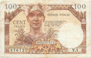 100 francs Trésor Public type 1955