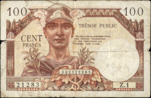 100 francs Trésor Public type 1955