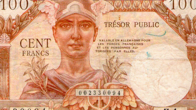 100 francs Trésor Public type 1955