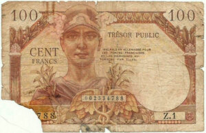 100 francs Trésor Public type 1955