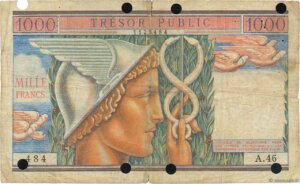 1000 francs Trésor Public type 1955