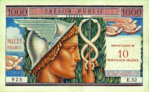 1000 francs Trésor Public type 1955