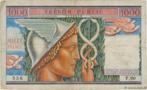 1000 francs Trésor Public type 1955