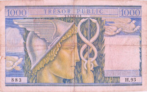 1000 francs Trésor Public type 1955