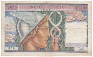 1000 francs Trésor Public type 1955