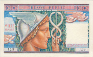 1000 francs Trésor Public type 1955