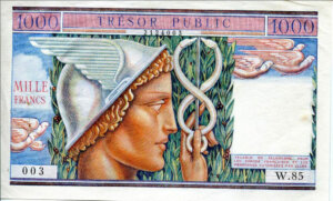 1000 francs Trésor Public type 1955