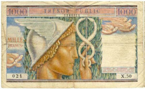 1000 francs Trésor Public type 1955