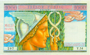 1000 francs Trésor Public type 1955