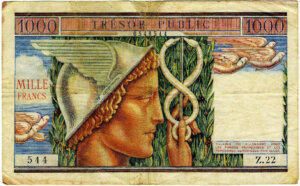 1000 francs Trésor Public type 1955