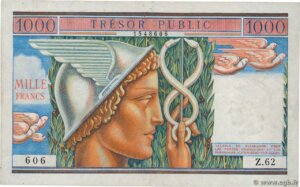 1000 francs Trésor Public type 1955