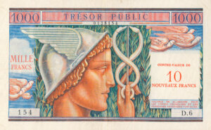 10NF sur 1000 francs Trésor Public type 1960