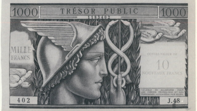 10NF sur 1000 francs Trésor Public type 1960