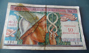 10NF sur 1000 francs Trésor Public type 1960