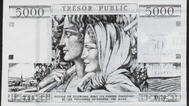 50NF sur 5000 francs Trésor Public type 1960