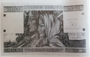 50NF sur 5000 francs Trésor Public type 1960