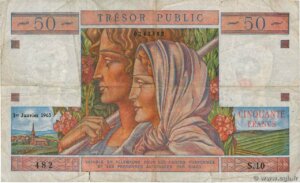 50 francs Trésor Public type 1963