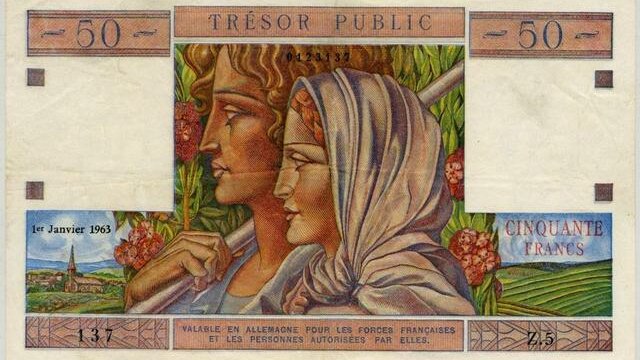 50 francs Trésor Public type 1963