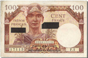 100 francs Suez type 1956