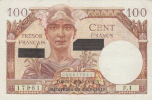 100 francs Suez type 1956