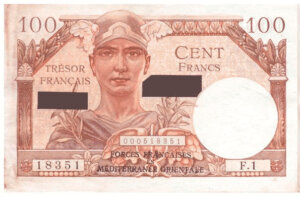 100 francs Suez type 1956