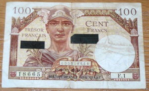 100 francs Suez type 1956