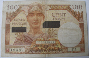 100 francs Suez type 1956