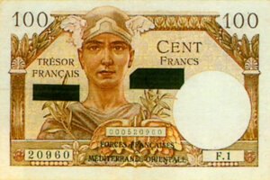 100 francs Suez type 1956