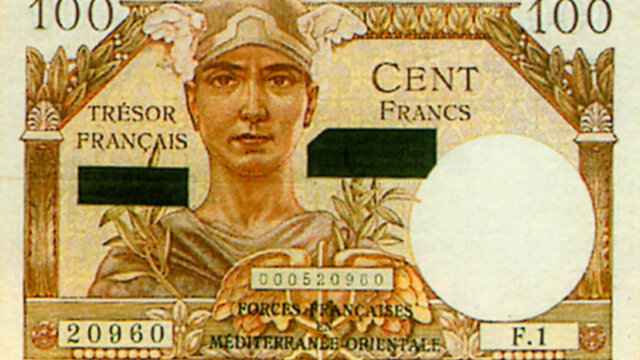 100 francs Suez type 1956