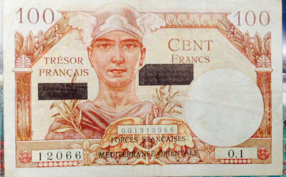 100 francs Suez type 1956