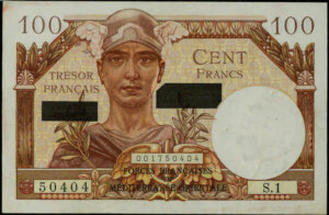 100 francs Suez type 1956