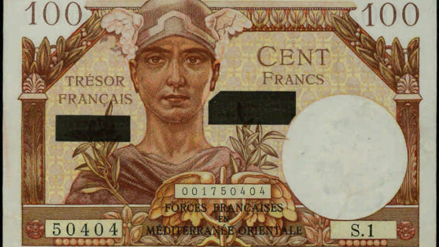 100 francs Suez type 1956