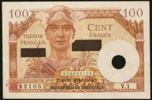 100 francs Suez type 1956