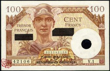 100 francs Suez type 1956