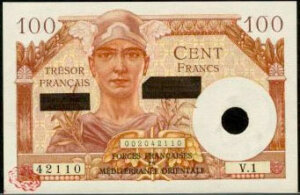 100 francs Suez type 1956