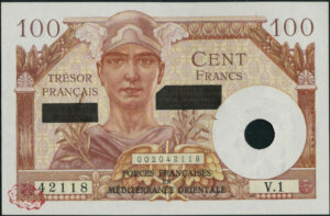 100 francs Suez type 1956